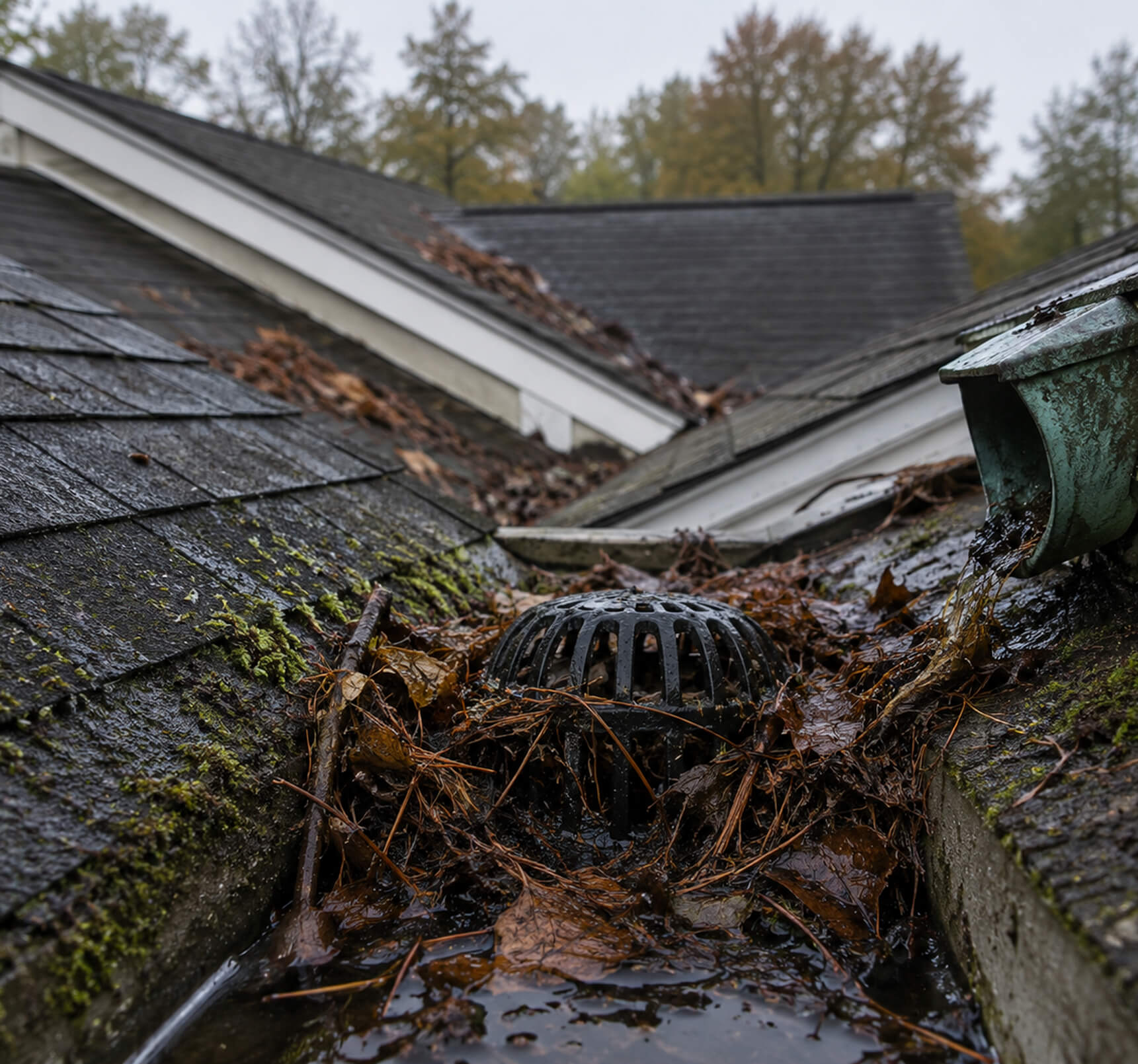 Drain and debris clearing
