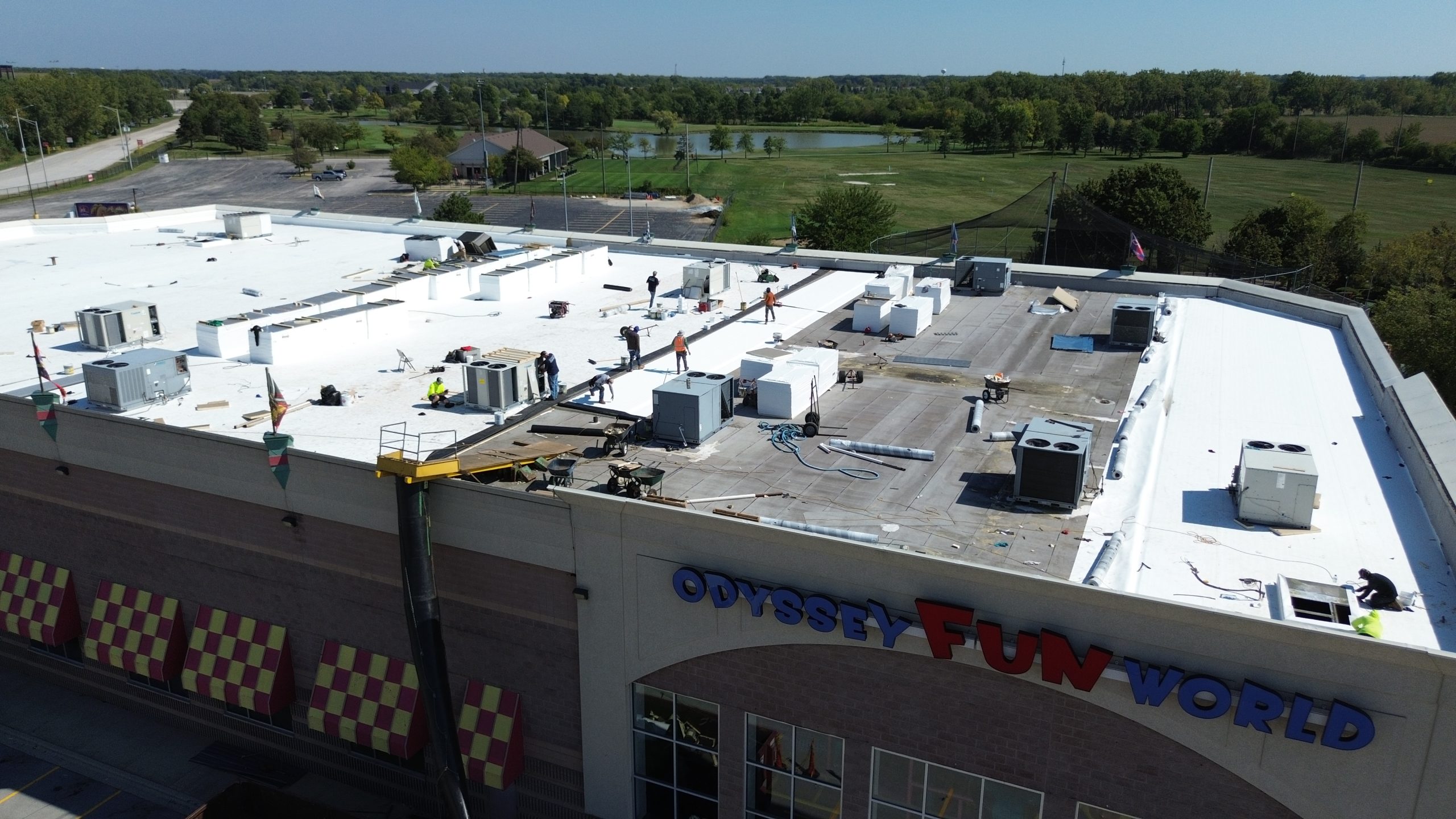 odyssey fun world roof replacement